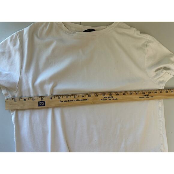 Banana Republic 100% Cotton White Crew Neck Short Sleeve Tee Casual Breathable M - Picture 7 of 8